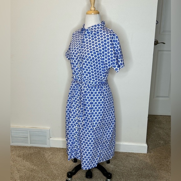 Talbots Petite Dress Shirt Dress with tie Women's 6P - Picture 6 of 9